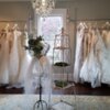 Wedding dress boutique rack