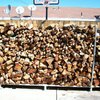 completed wood rack with wood overall shot