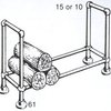 diagram showing completed wood rack