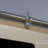 kee klamp attached to plywood for office