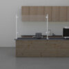 freestanding sneeze guard