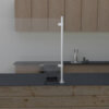 side mounted sneeze guard