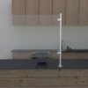 Surface mounted sneeze guard design