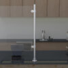 Surface mounted sneeze guard design
