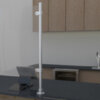 Surface mounted sneeze guard design