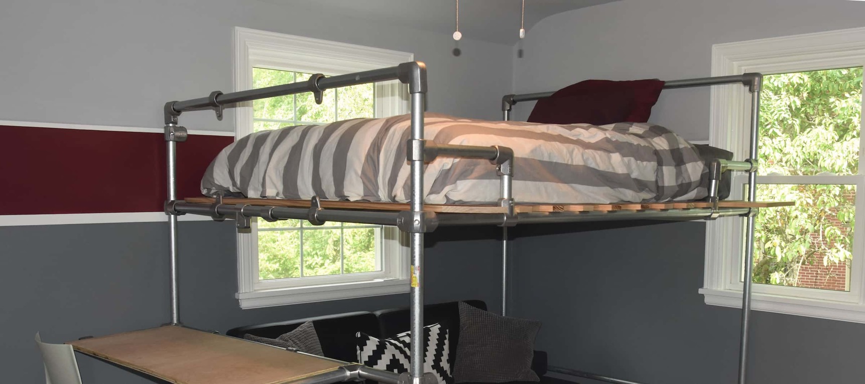 20 Diy Pipe Bed Frame Ideas And Plans, Diy Industrial Bunk Bed