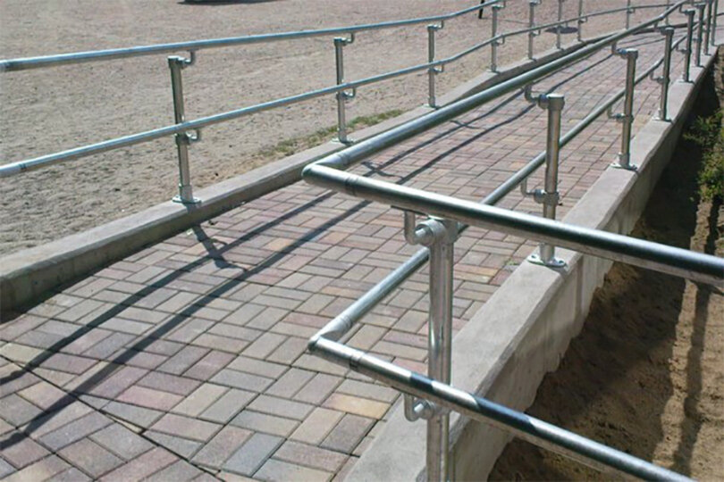 ADA Ramp Railing - ADA Handrail - Railing | Simplified Building