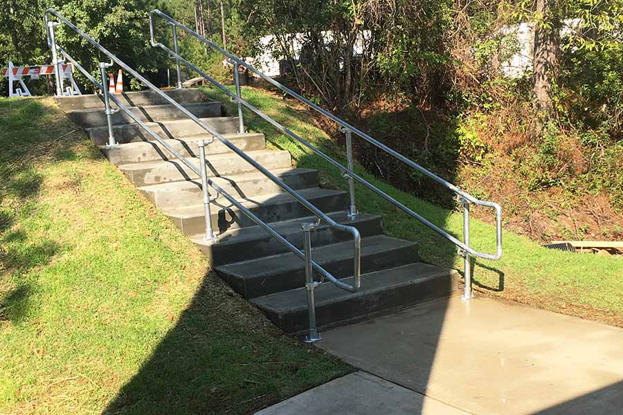 Outdoor ADA Stair Railing