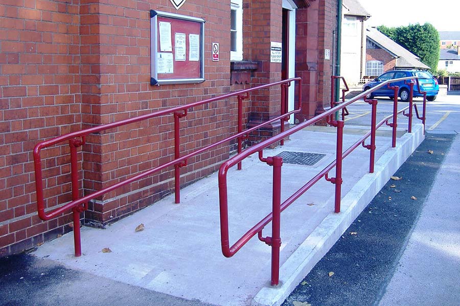 ada railing for wheelchair ramps
