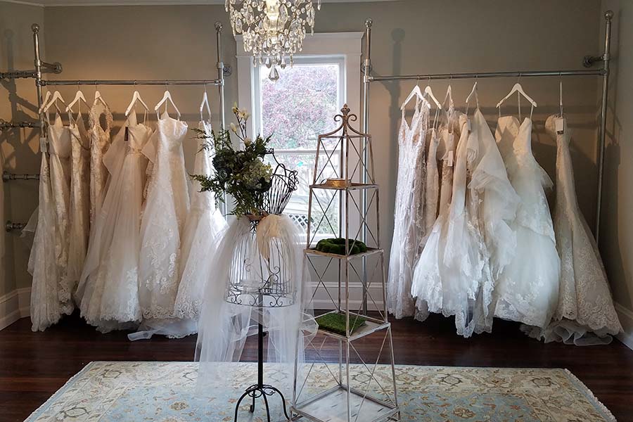 bridal boutique clothing racks