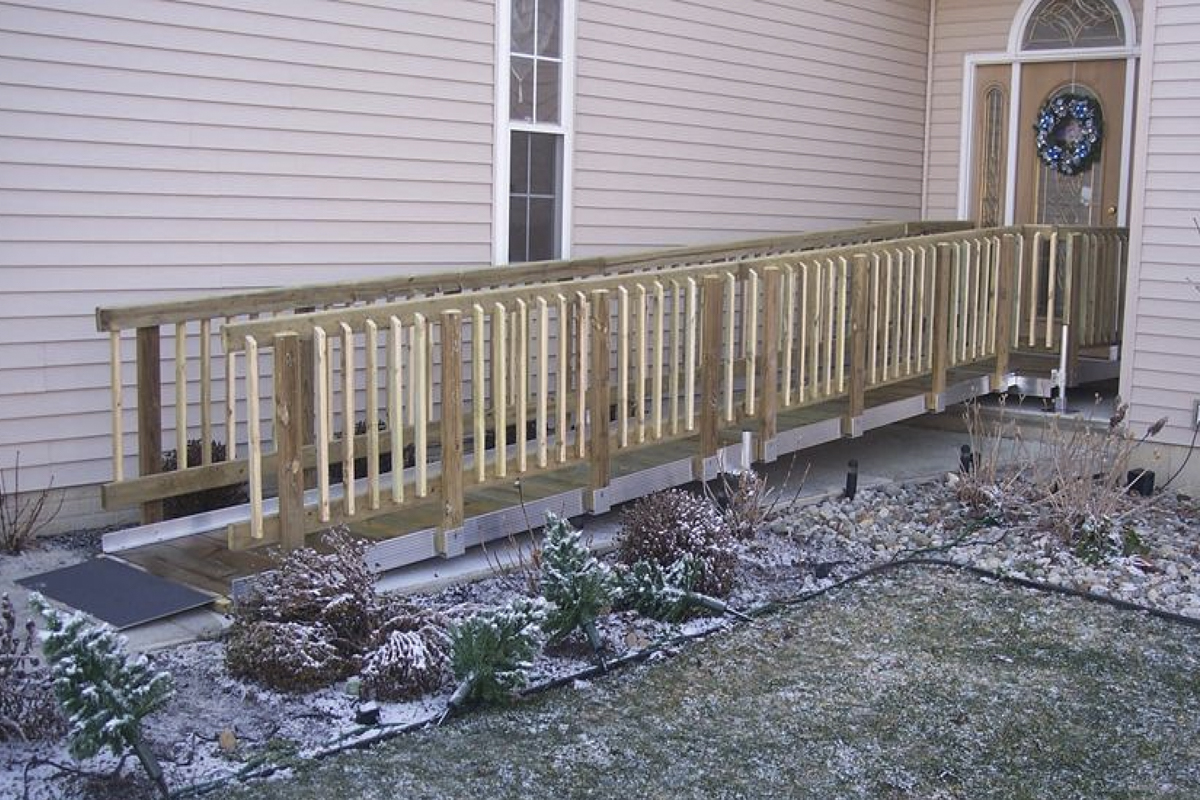 Building A Wheelchair Ramp Over Stairs
