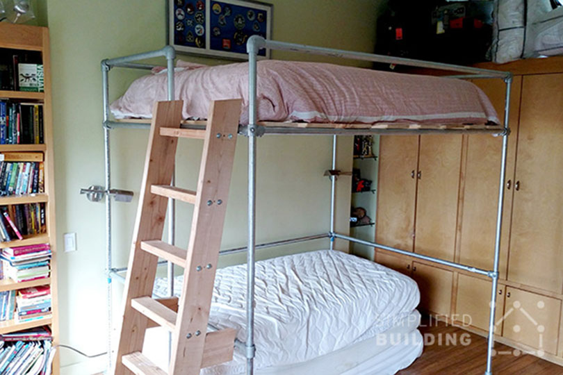 35 Bunk Bed Ideas That You Can Build, Metal Bunk Bed Post Connectors