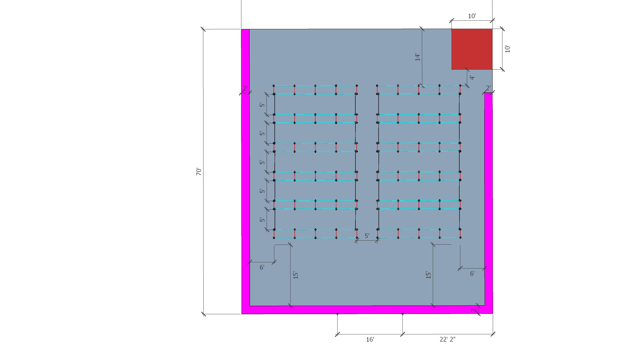 Warehouse Clothing Rack Floor Plan