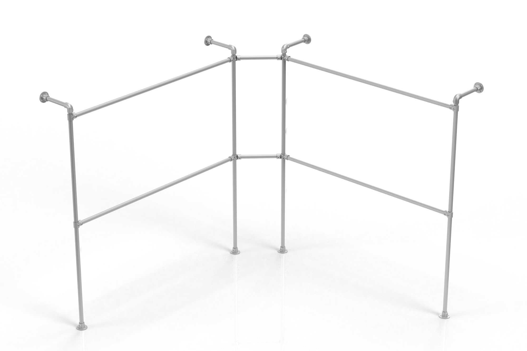 Wall Mounted Corner Clothing Rack
