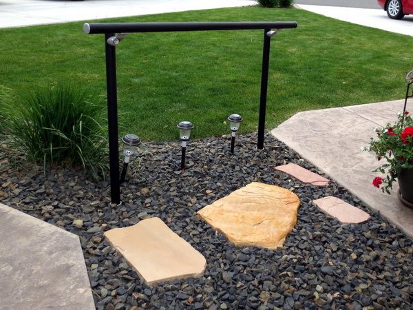 outdoor handrail for walkway