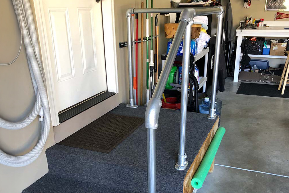 Garage Stair Railing