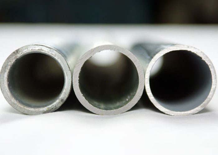 galvanised steel and aluminium tube