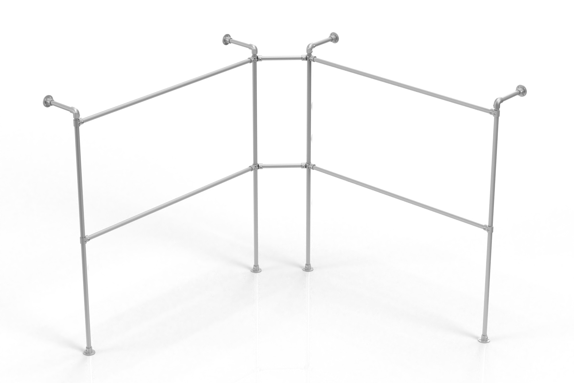Wall Mounted Corner Clothing Rack