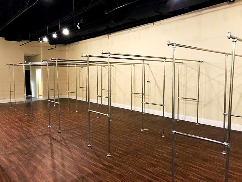 Adjustable Height Clothing Rack
