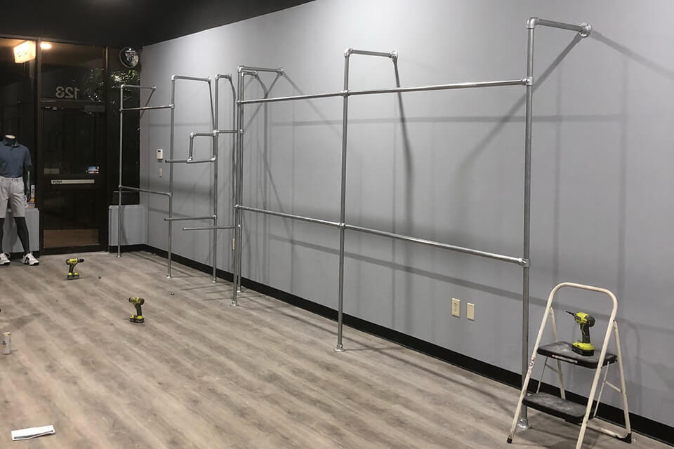 Installing a Wall Mounted Clothing Rack