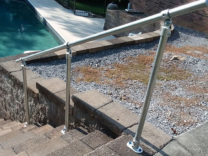 custom adjustable handrail kit for your garden