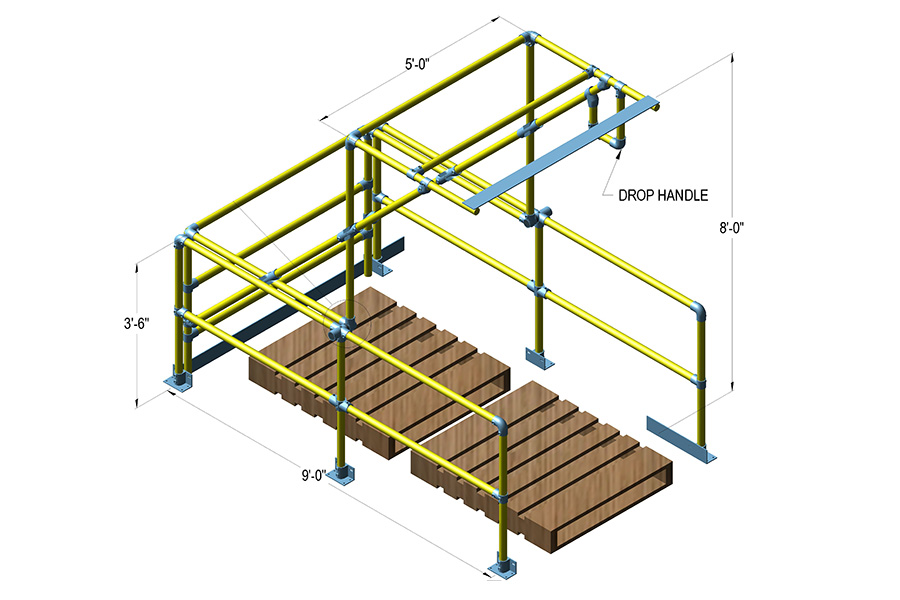 Kee Pivot - Aluminum Pallet Gates | Simplified Building