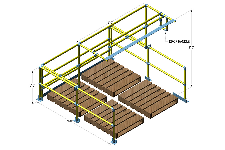 Kee Pivot - Aluminum Pallet Gates | Simplified Building