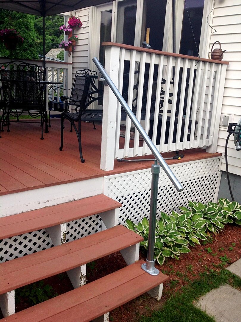 Back Deck Stair Railing