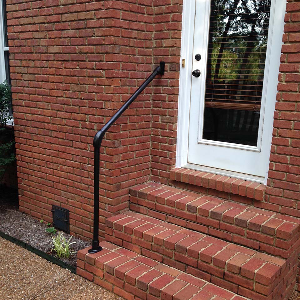 Exterior stair railing