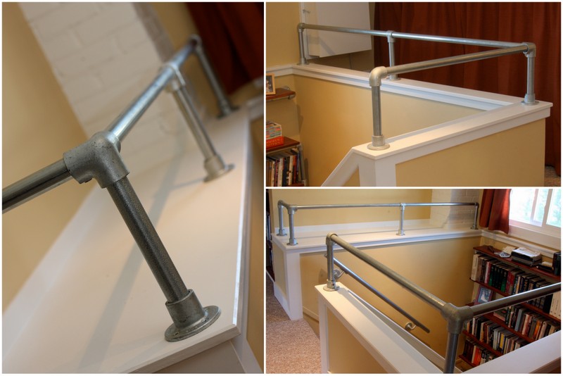 upstairs home office handrail