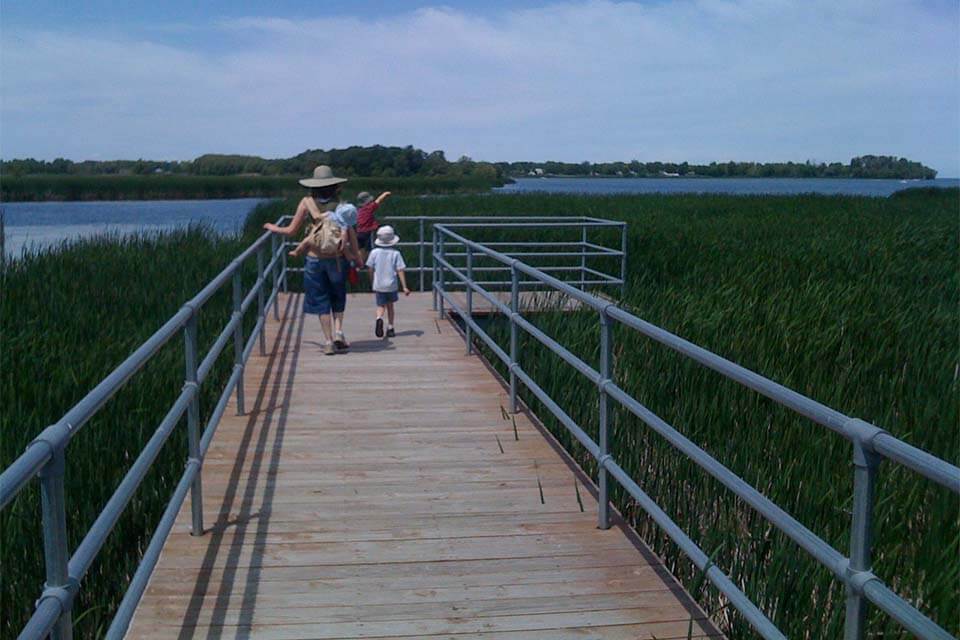 Braddock Bay - boardwalk railing