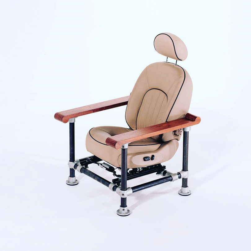 DIY Industrial Chair with Car Seat