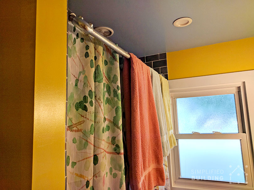 Diy Double Shower Curtain Rod With, Design Shower Curtain Rods