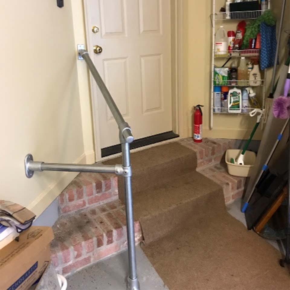 Handrail with a Brace