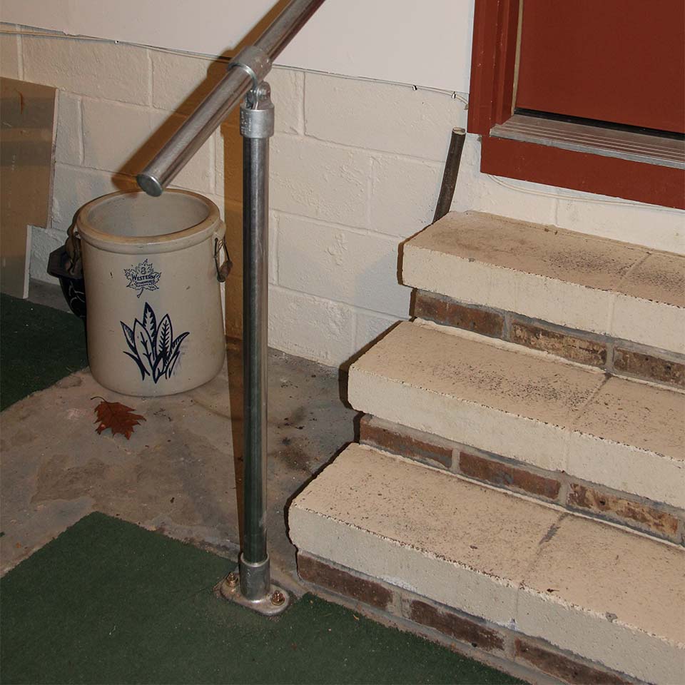 Handrail for Brick Stairs