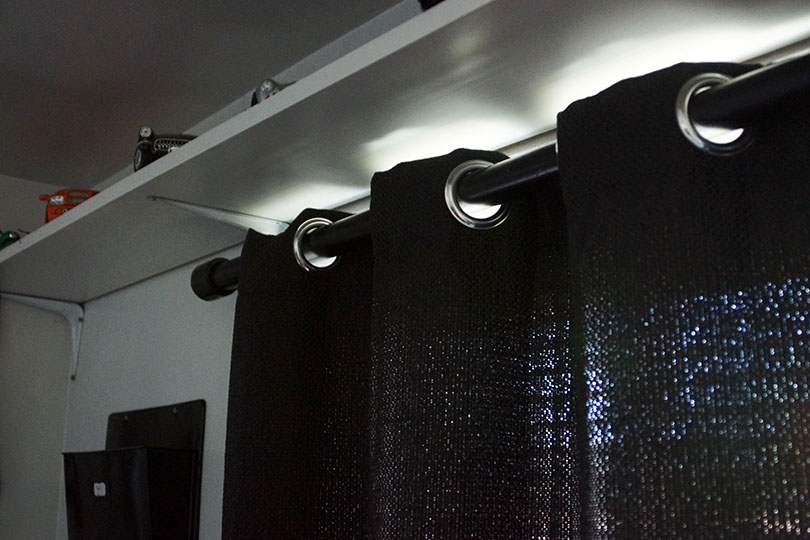 Black Industrial Style Curtain Rod