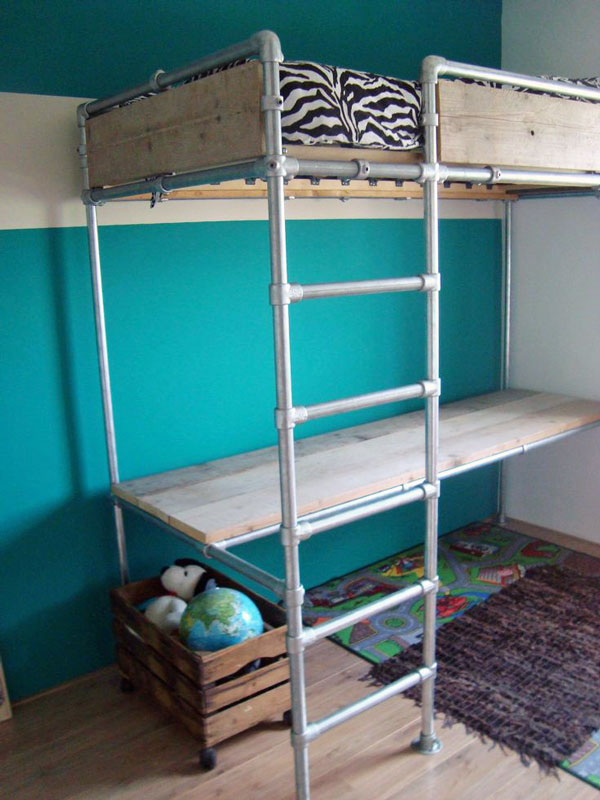 40 Diy Loft Bed Ideas Built With, Pvc Bunk Bed