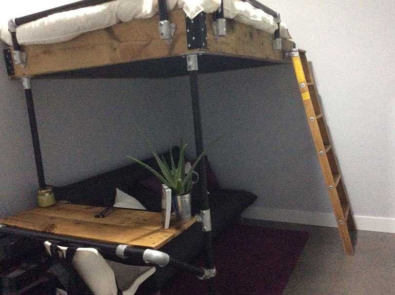 40 Diy Loft Bed Ideas Built With, Diy Industrial Bunk Bed