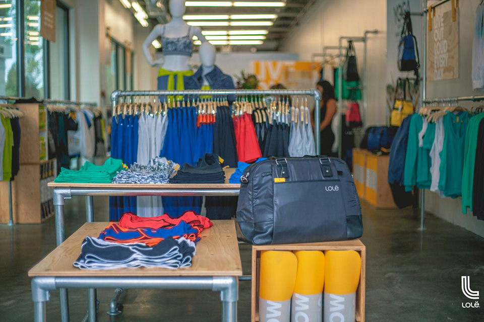 Tables and Clothing Racks for Malls