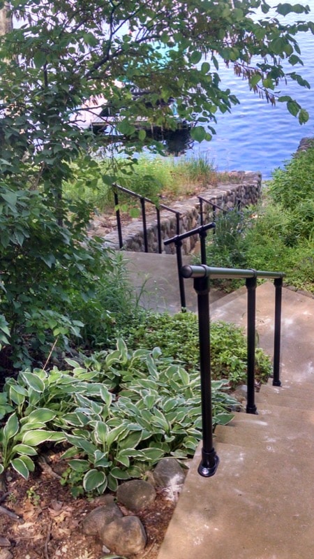 Lakefront Steps Handrails