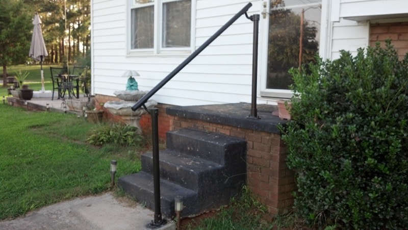 Steep Stone Steps Handrail