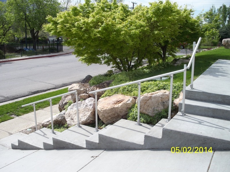 Steep Concrete Steps Handrails
