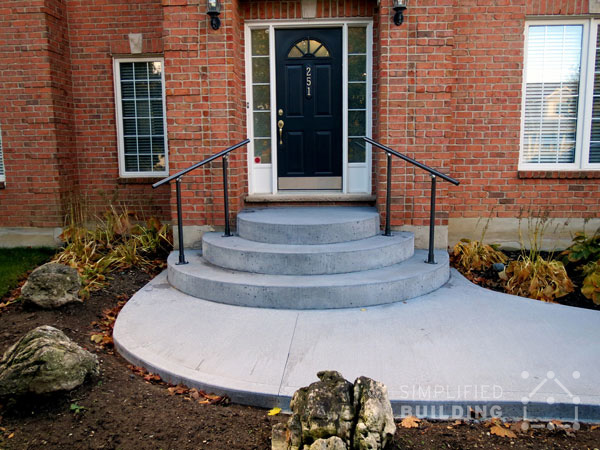 Concrete Steps Railing