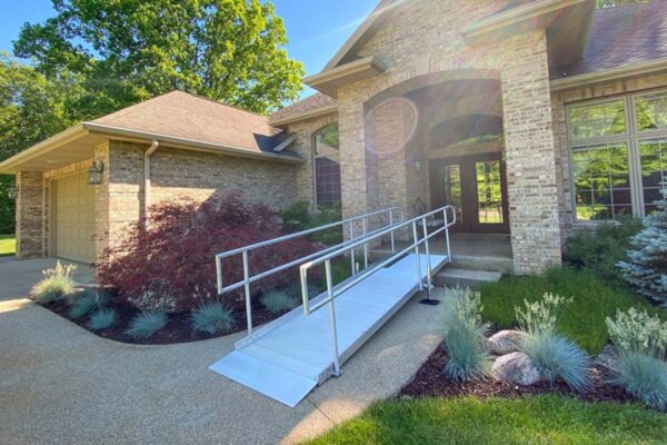 wheelchair ramp over stairs