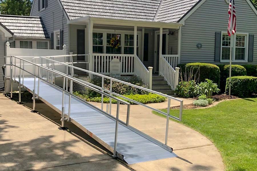 wheelchair ramp for home front entrance